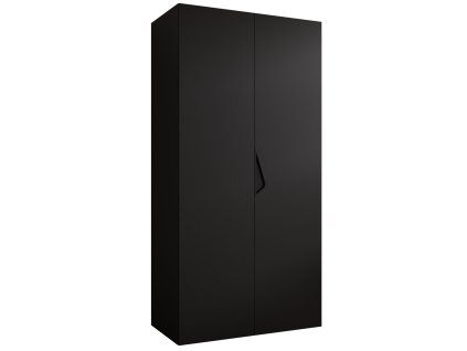 Elegantná čierna šatníková skriňa Sandi 1