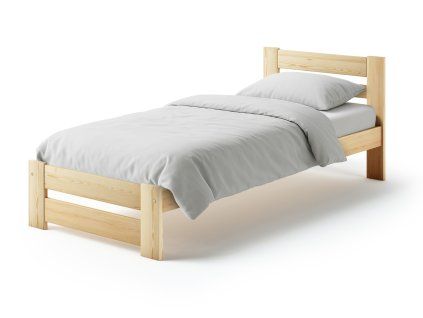 Borovicová jednolôžková posteľ 90x200 Alioth II