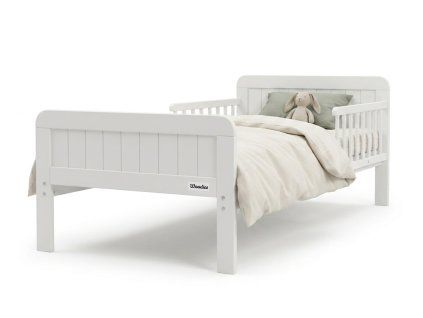 Biela detská posteľ Country Toddler Bed