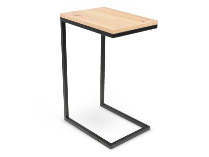 kovový stolík ku gauču dub artisan