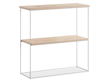 bielo-drevený konzolový stolík Toni dub artisan