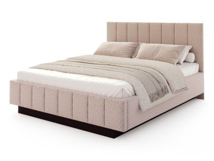 Čalúnené čelo ružovej postele 160x200 Levito