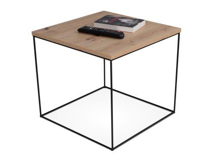 čierno-drevený konferenčný stolík Elean dub artisan