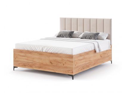 krémové luxusné manželské postele 180x200 Cierra