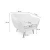 Rozmer kresla Bowy