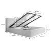Rozmer postele Desio Slim