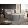 Čalúnená boxspring posteľ Seleno 120x200 - sivá