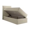 Boxspring posteľ s úložným priestorom Seleno - smotanová