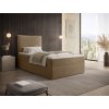 Béžová boxspring posteľ s úložným priestorom Seleno posteľ s úložným priestorom Seleno