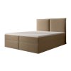 Boxspringová posteľ s čalúneným čelom - béžová