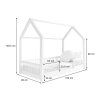 Prírodná domčeková posteľ Pioli Duo New 90x190