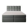 Čalúnená boxspring posteľ Massimo 160x200 - sivá
