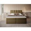 Čalúnená boxspring posteľ Massimo 180x200 - hnedá