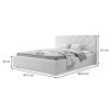 Rozmery postele Larri 180x200