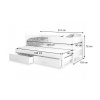 Rozmery postele Solano 90x200