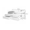 Rozmery postele Solano 180x80