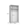 Rozmery skrine Alicante 3 100