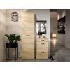 úzka dubová skriňa Caro