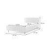 béžová jednolôžková posteľ 120x200 Aurena II