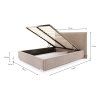 Rozmery postele Perfetto 140x200