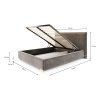 Rozmery postele Perfetto 180x200