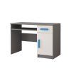Nábytková stena SVEND - sivá/modrá