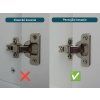 Šatníková skriňa Leo L2 - úchytky v tvare puzzle detail kovania