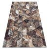 Štýlový hnedý koberec Patchwork
